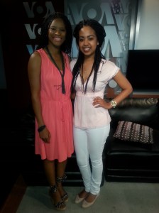 Along side Reporter/TV Host Mariama Diallo